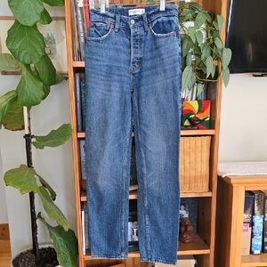 EUC Abercrombie Dad High Rise Jeans Size 24
